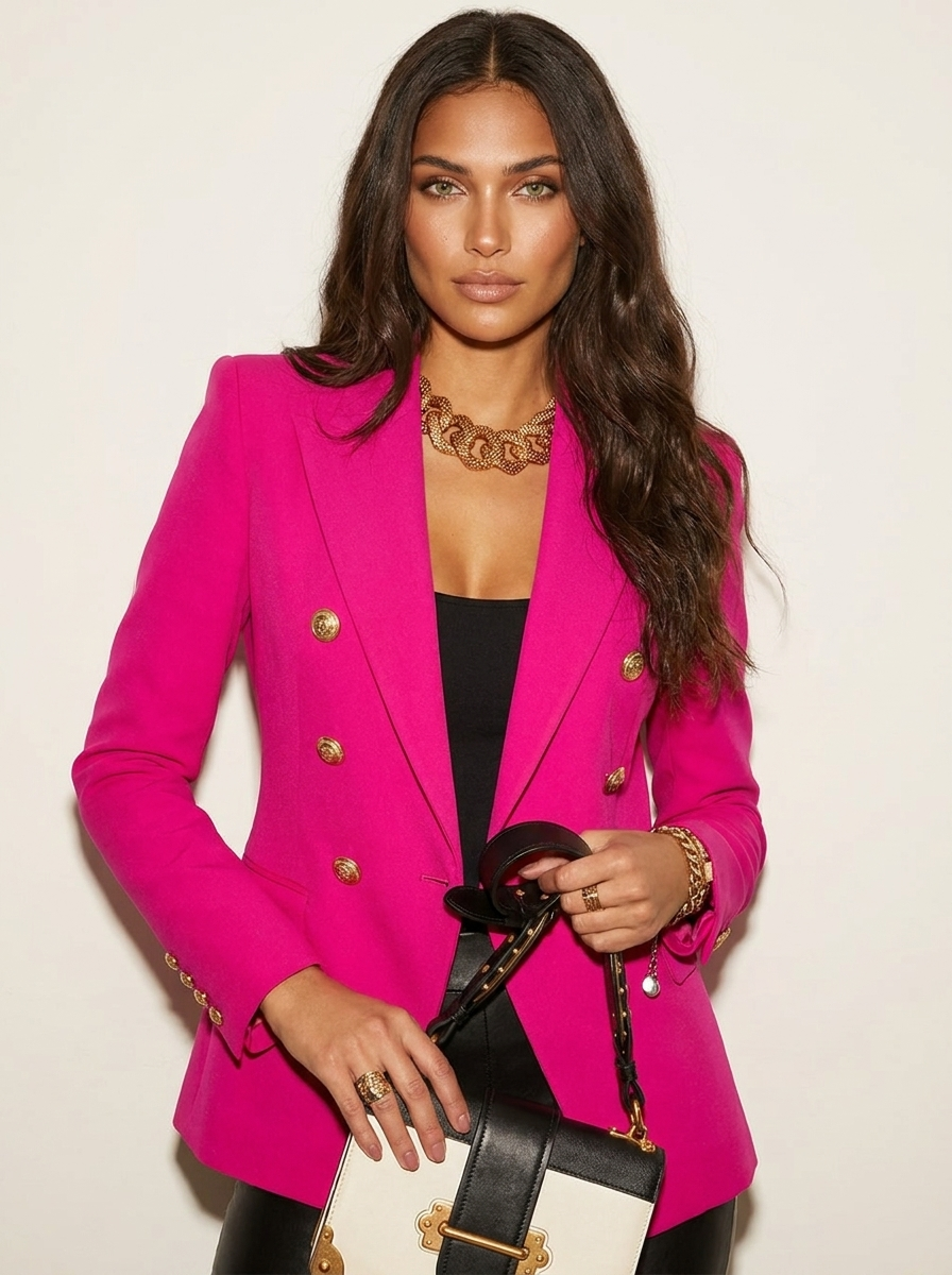 Blazer roze vooraanzicht Bo