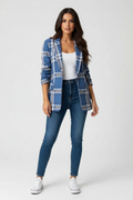 Blazer blauw vooraanzicht Britt