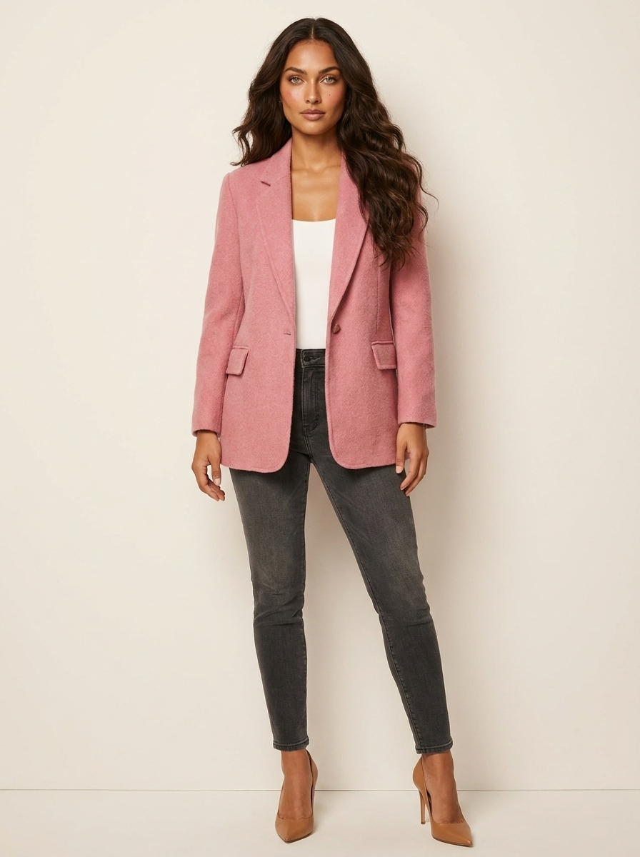 Blazer roze vooraanzicht Elena