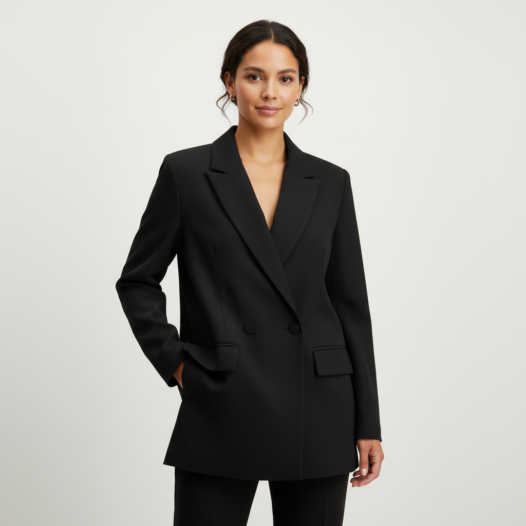 Blazer zwart vooraanzicht Lara