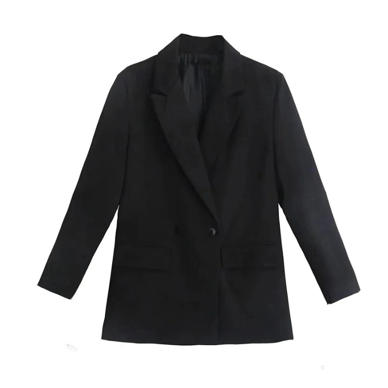 Blazer zwart bovenaanzicht Lara