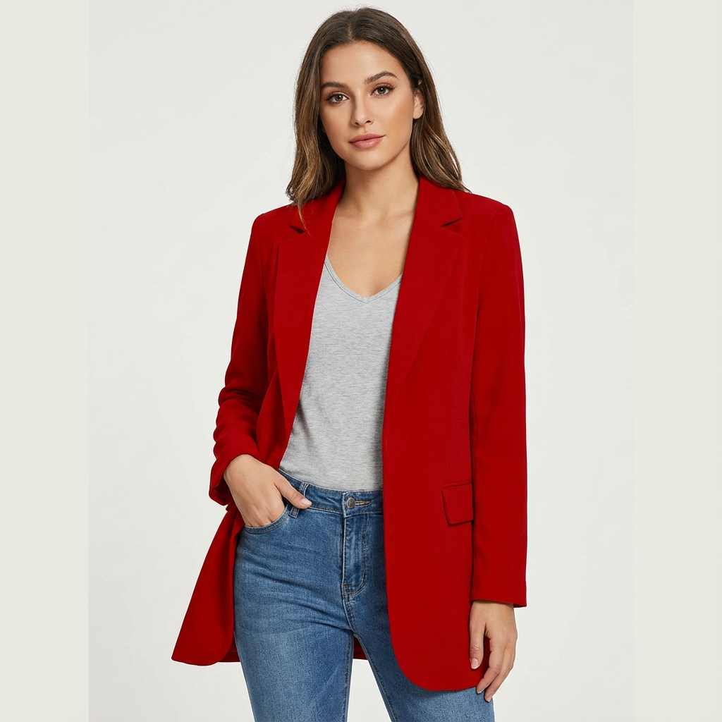 Blazer rood vooraanzicht Maya