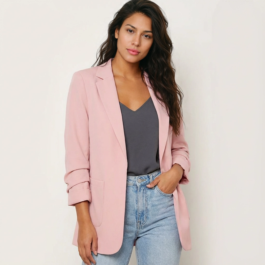Blazer roze vooraanzicht Maya