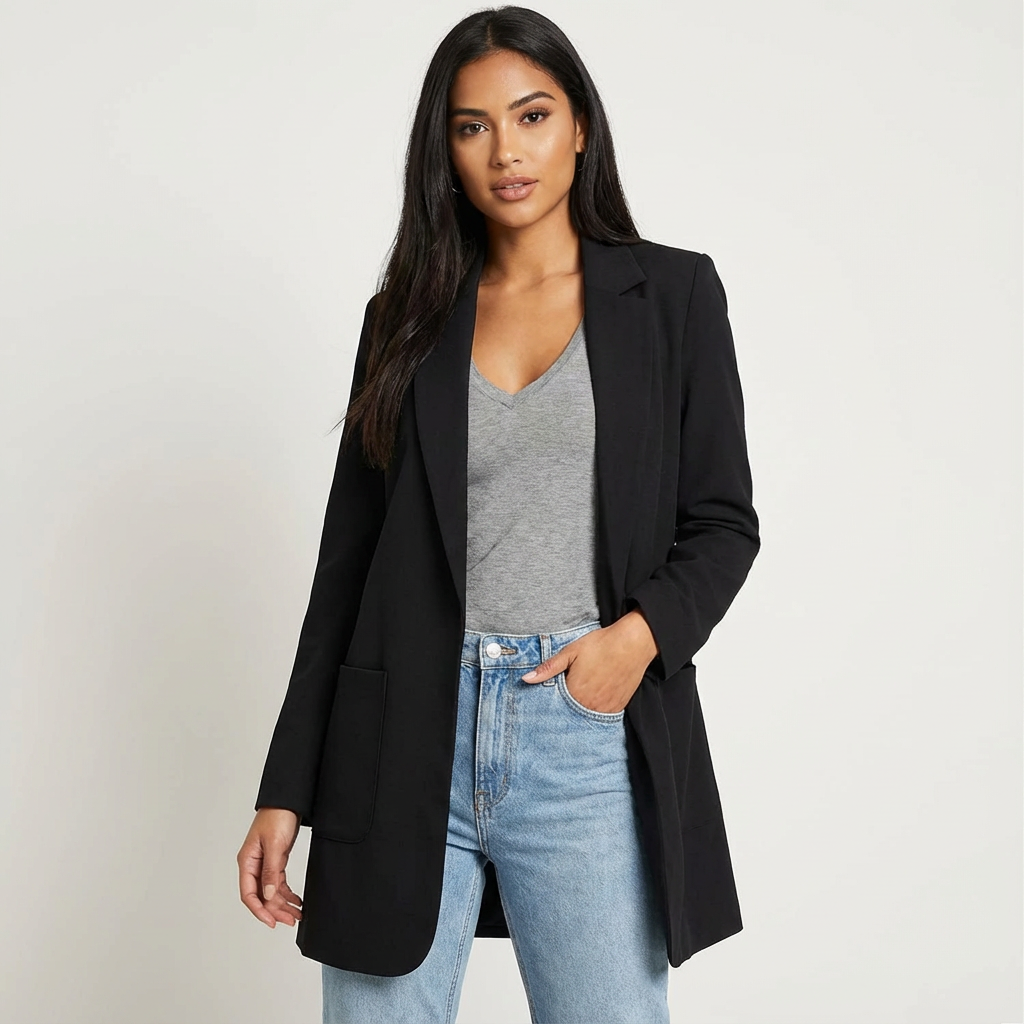 Blazer zwart vooraanzicht Maya