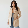 Blazer beige vooraanzicht Rosa