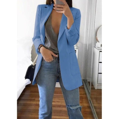 Blazer blauw vooraanzicht Rosa