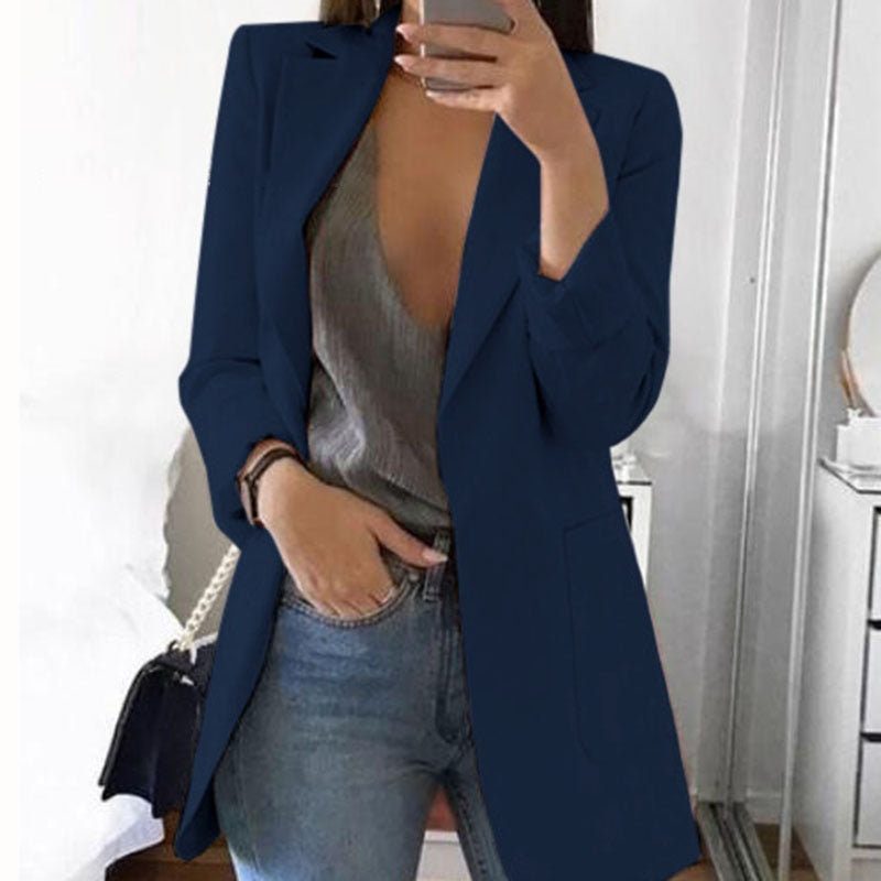 Blazer donkerblauw vooraanzicht Rosa