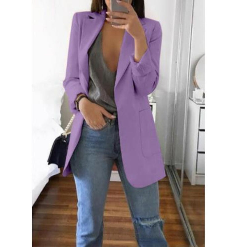Blazer paars vooraanzicht Rosa