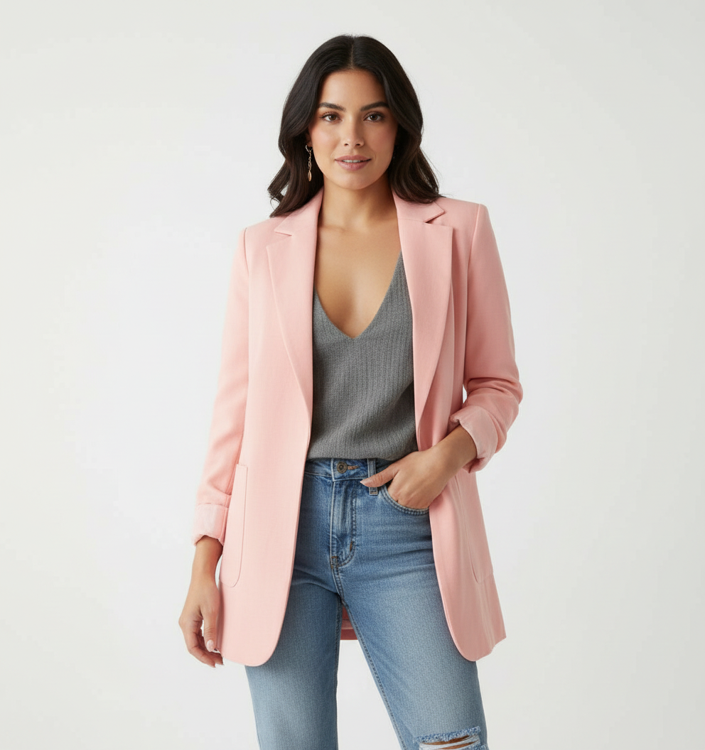 Blazer roze vooraanzicht Rosa