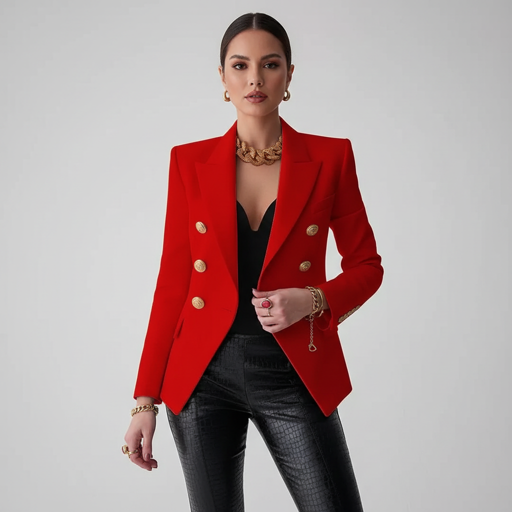 Blazer rood vooraanzicht Zoë