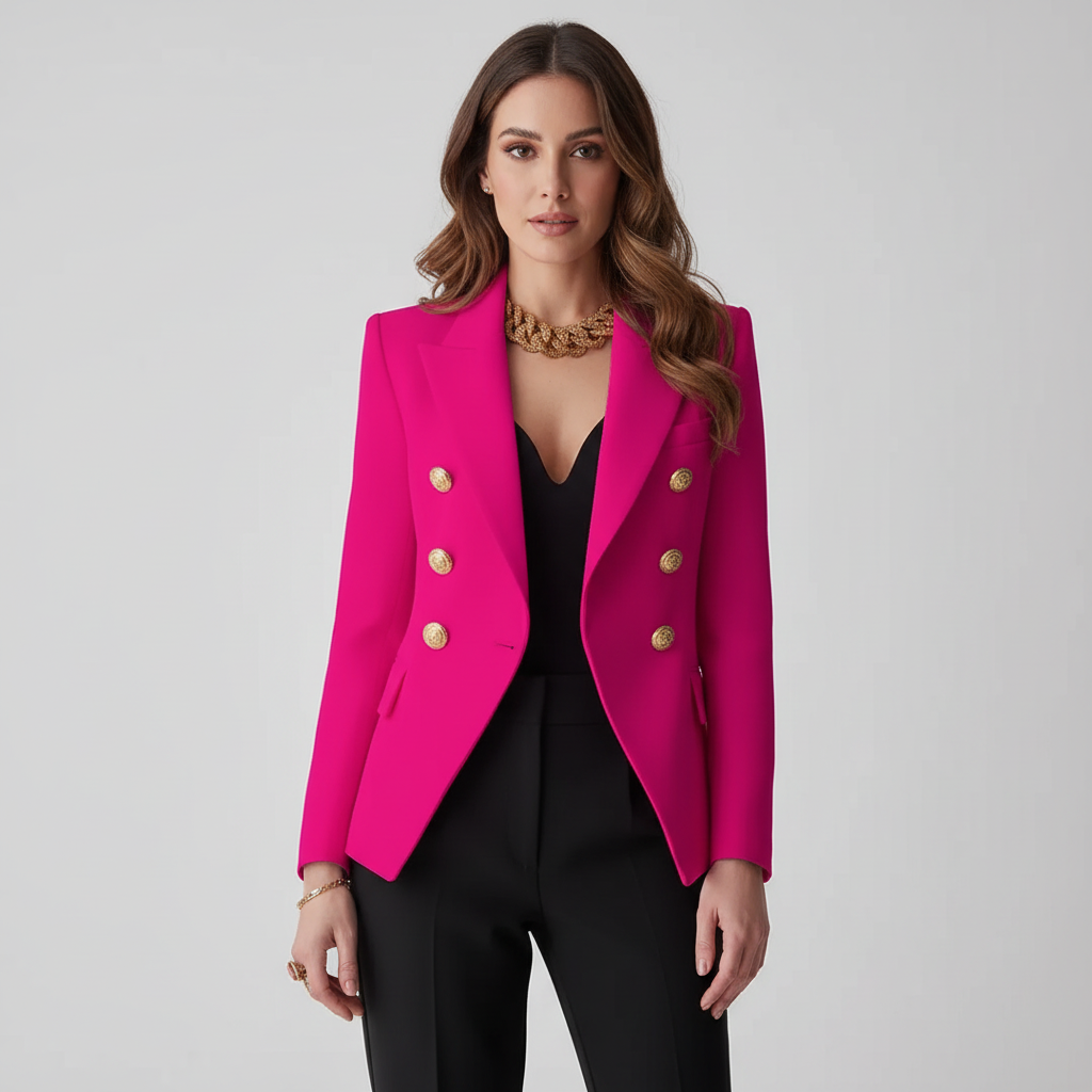 Blazer roze vooraanzicht Zoë