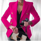 Blazer roze vooraanzicht detail Zoë