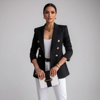 Blazer zwart vooraanzicht Zoë