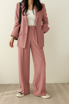 Blazer set roze detail Imre