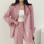 Blazer set roze detail Imre