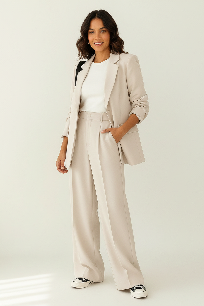 Blazer set wit vooraanzicht Imre