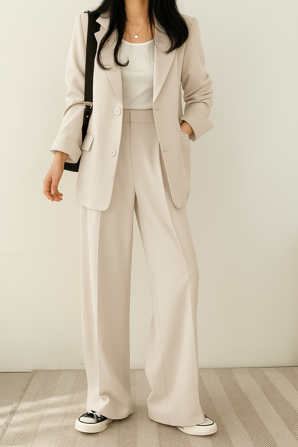 Blazer set wit detail Imre