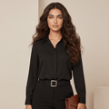 Blouse zwart vooraanzicht Livia