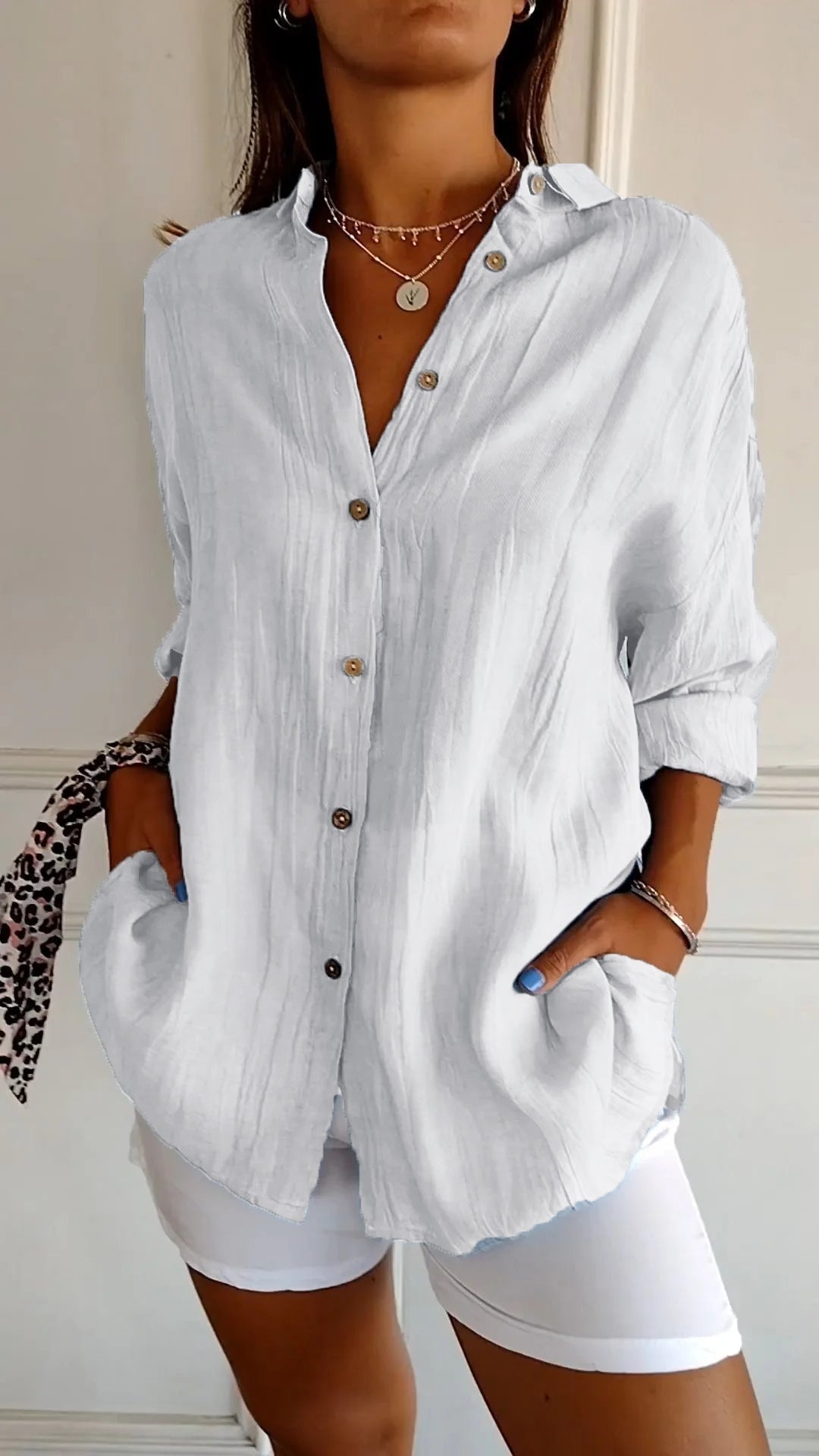 Blouse wit vooraanzicht Puck