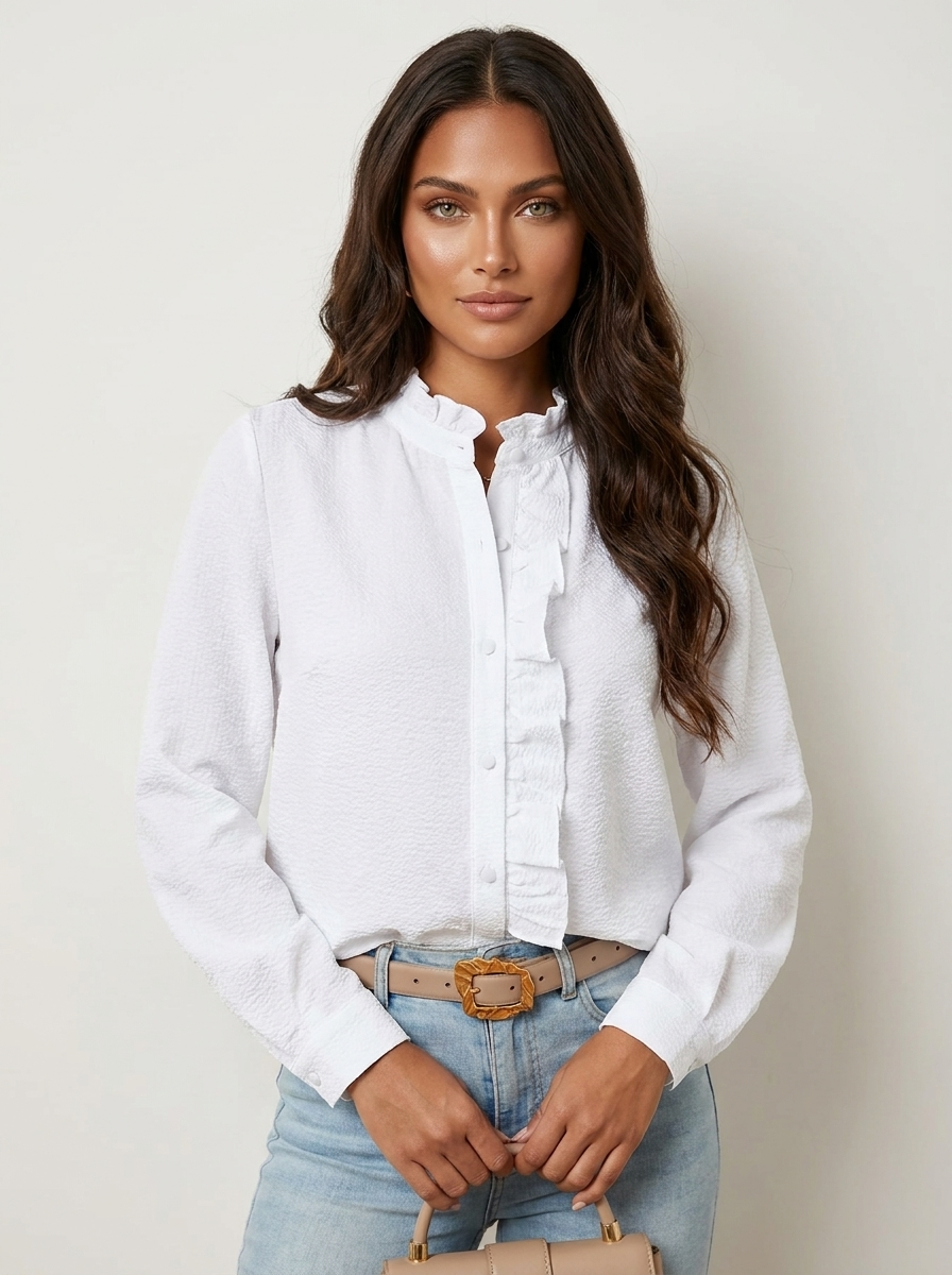 Blouse wit vooraanzicht Rosie