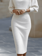 Bodycon midi jurk detail 8 Willeke