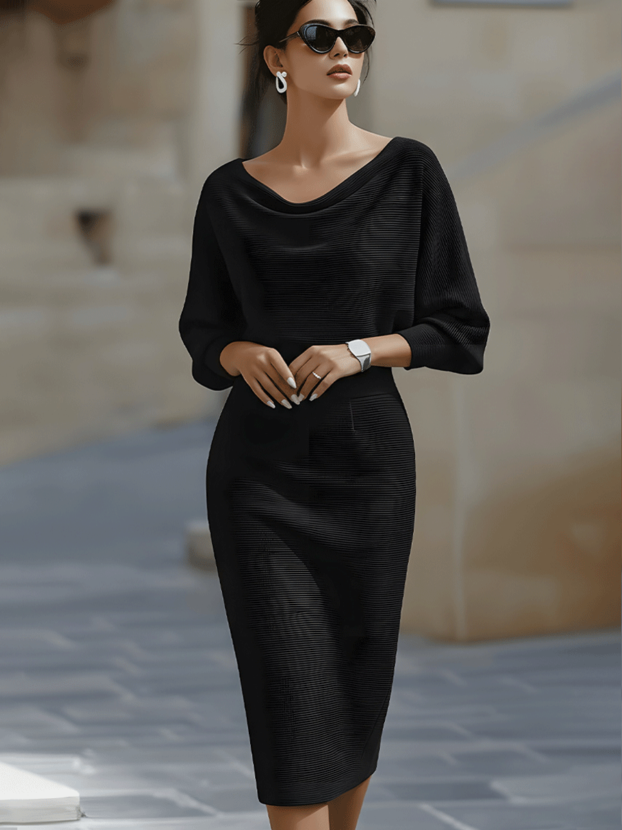 Bodycon midi jurk detail 4 Willeke