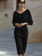 Bodycon midi jurk detail 4 Willeke