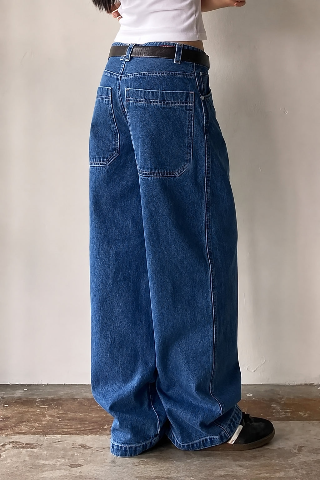 Boyfriend jeans blauw achteraanzicht June
