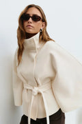 Cape jas beige staand Ayla