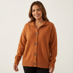 Cardigan bruin staand Esmee