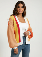 Colourblock vest oranje staand Jade