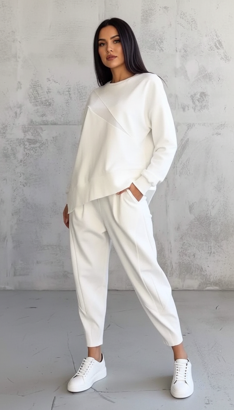 Comfort set off-white vooraanzicht Caro