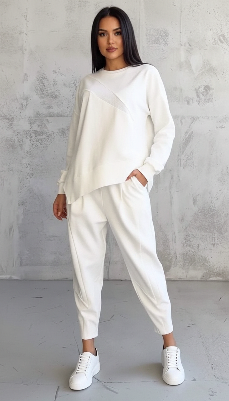 Comfort set off-white vooraanzicht Caro