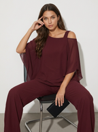 Elegante chiffon dames set - Luna