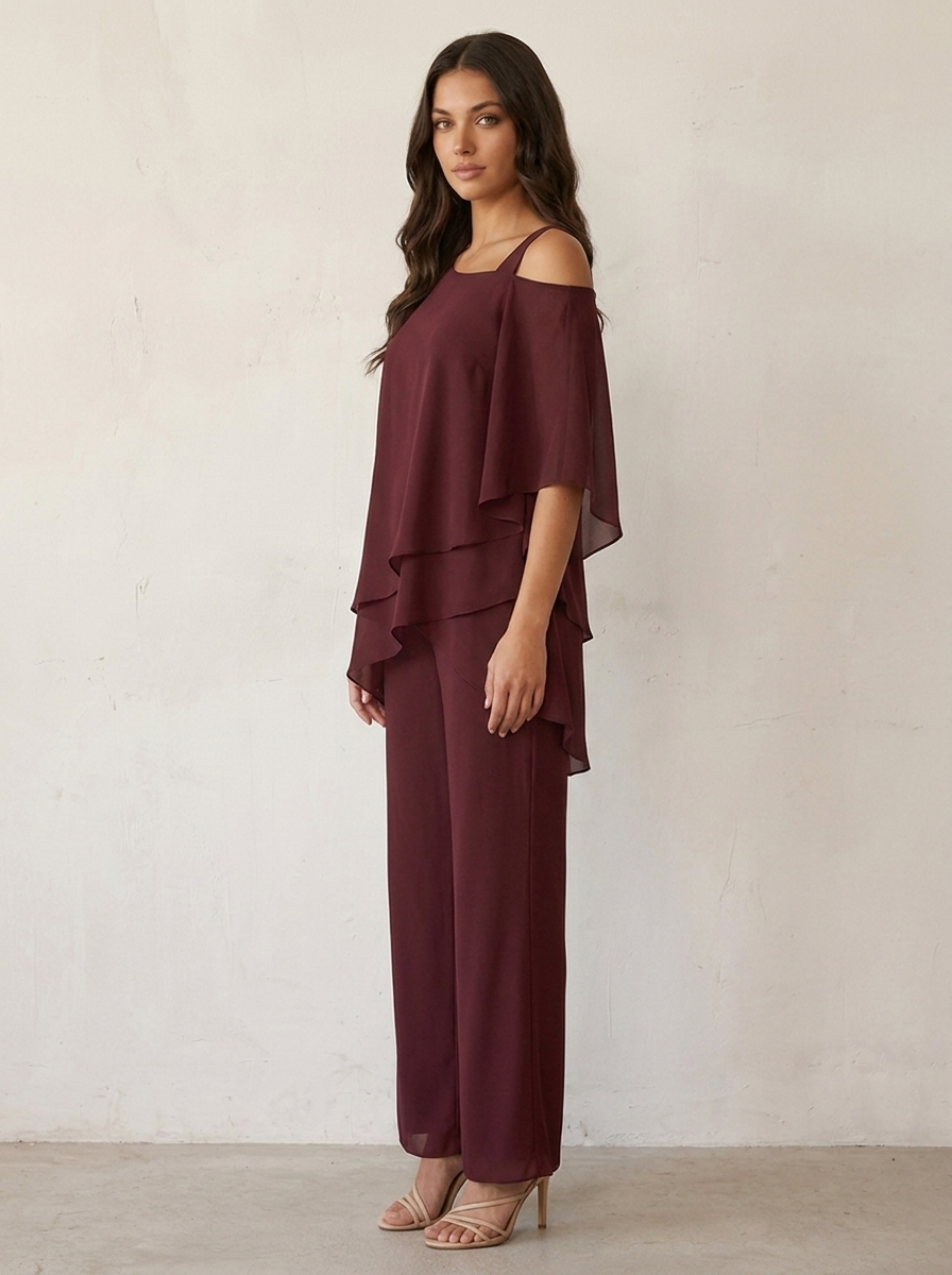 Elegante chiffon dames set - Luna