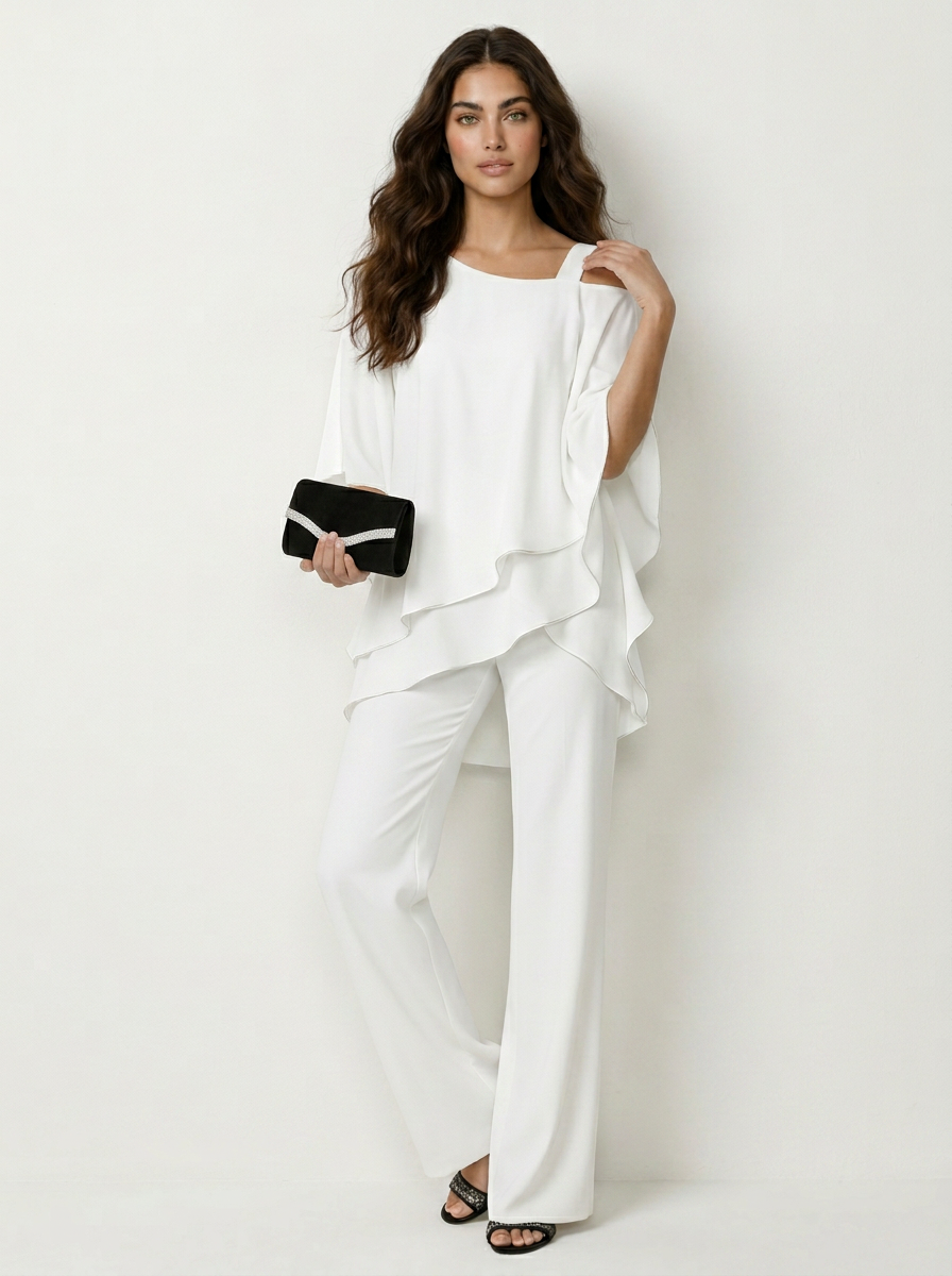 Elegante chiffon dames set - Luna