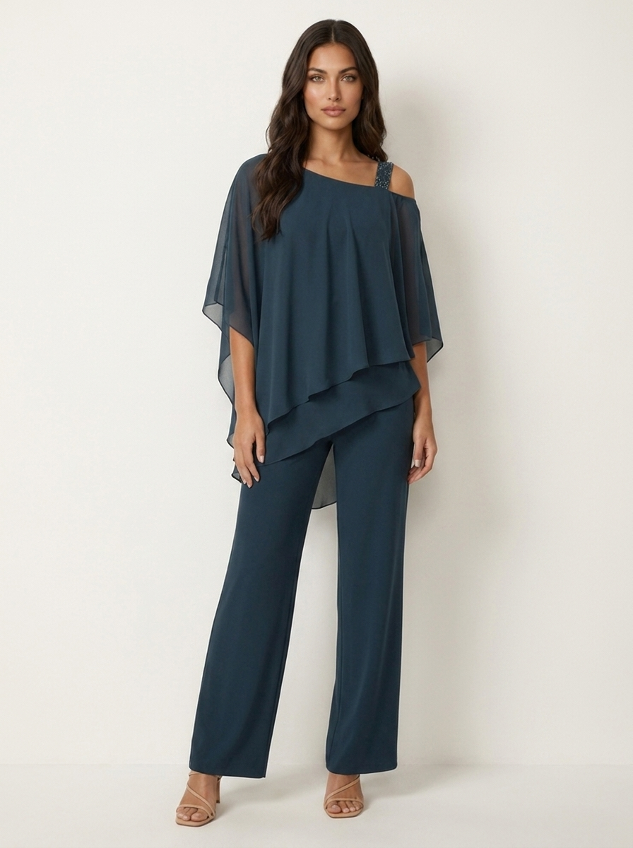 Elegante chiffon dames set - Luna