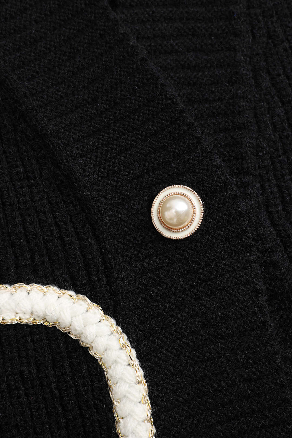 Gebreid vest detail 2 Odile
