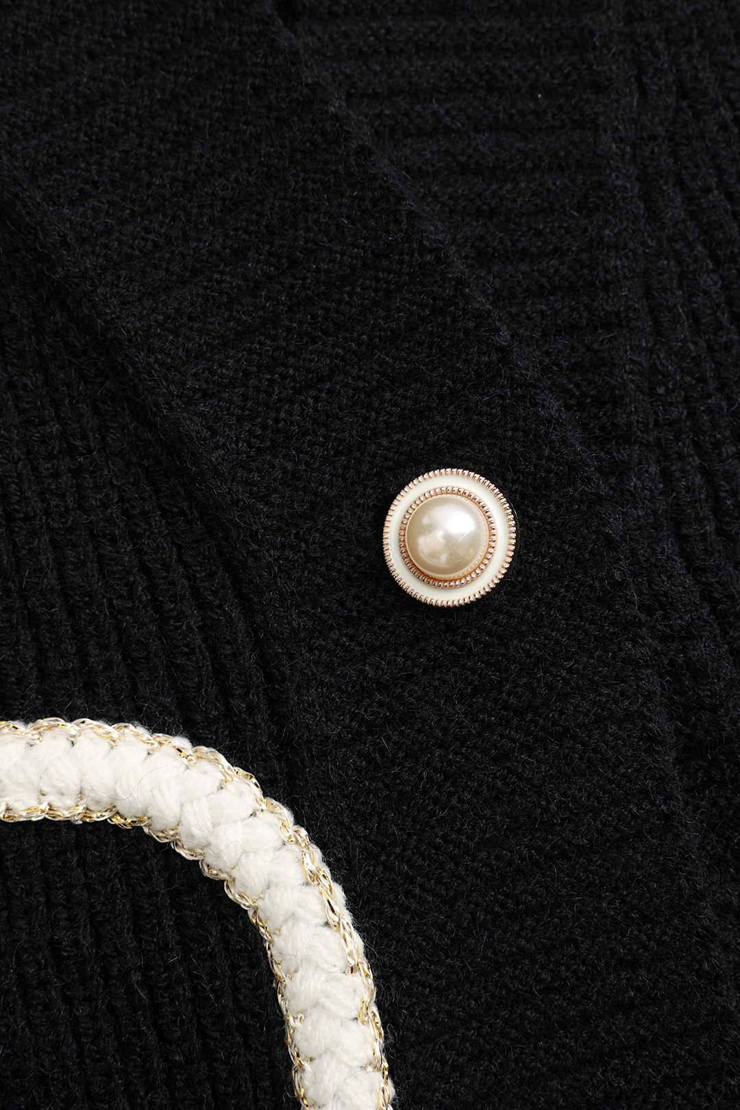 Gebreid vest detail 2 Odile