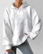 Gebreide hoodie detail 2 Gerlinde