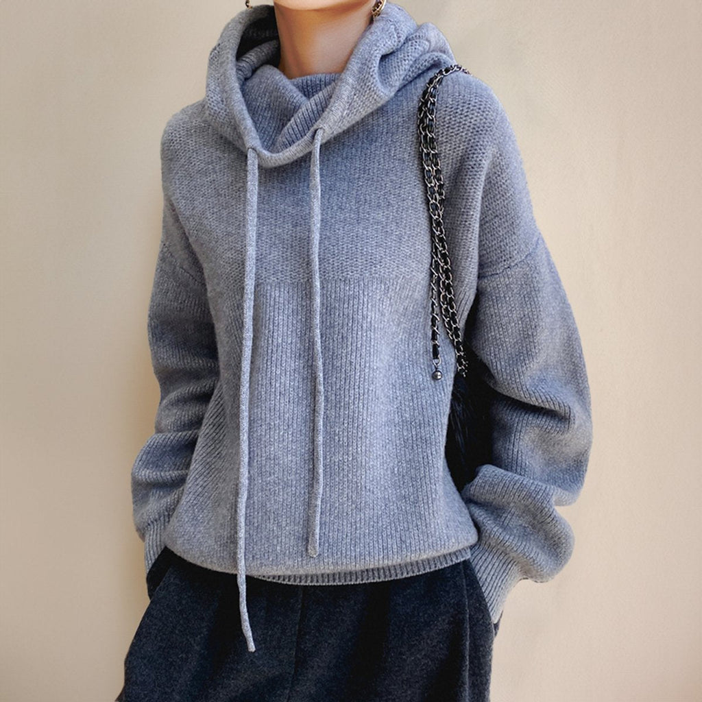 Gebreide hoodie detail 2 Josje