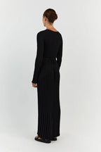 Gebreide midi jurk detail 8 Rina