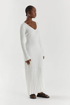 Gebreide midi jurk detail 9 Rina