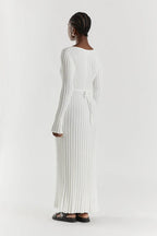 Gebreide midi jurk detail 10 Rina