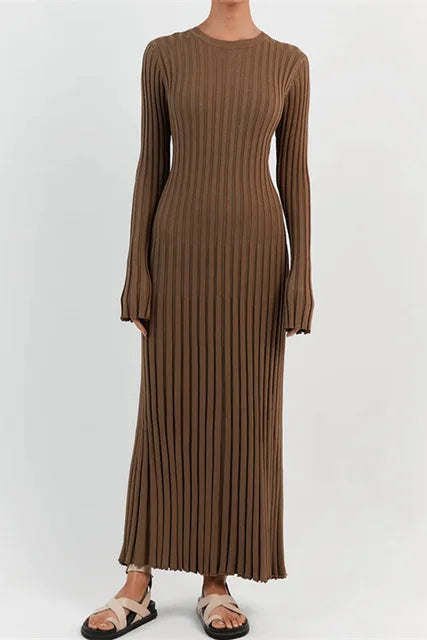 Gebreide midi jurk detail 13 Rina