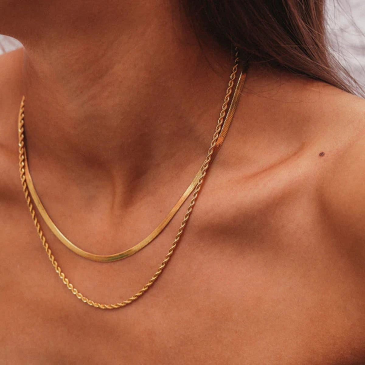 Gelaagde ketting detail 3 Paulien