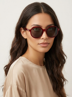 Geometrische oversized zonnebril dames – Eya