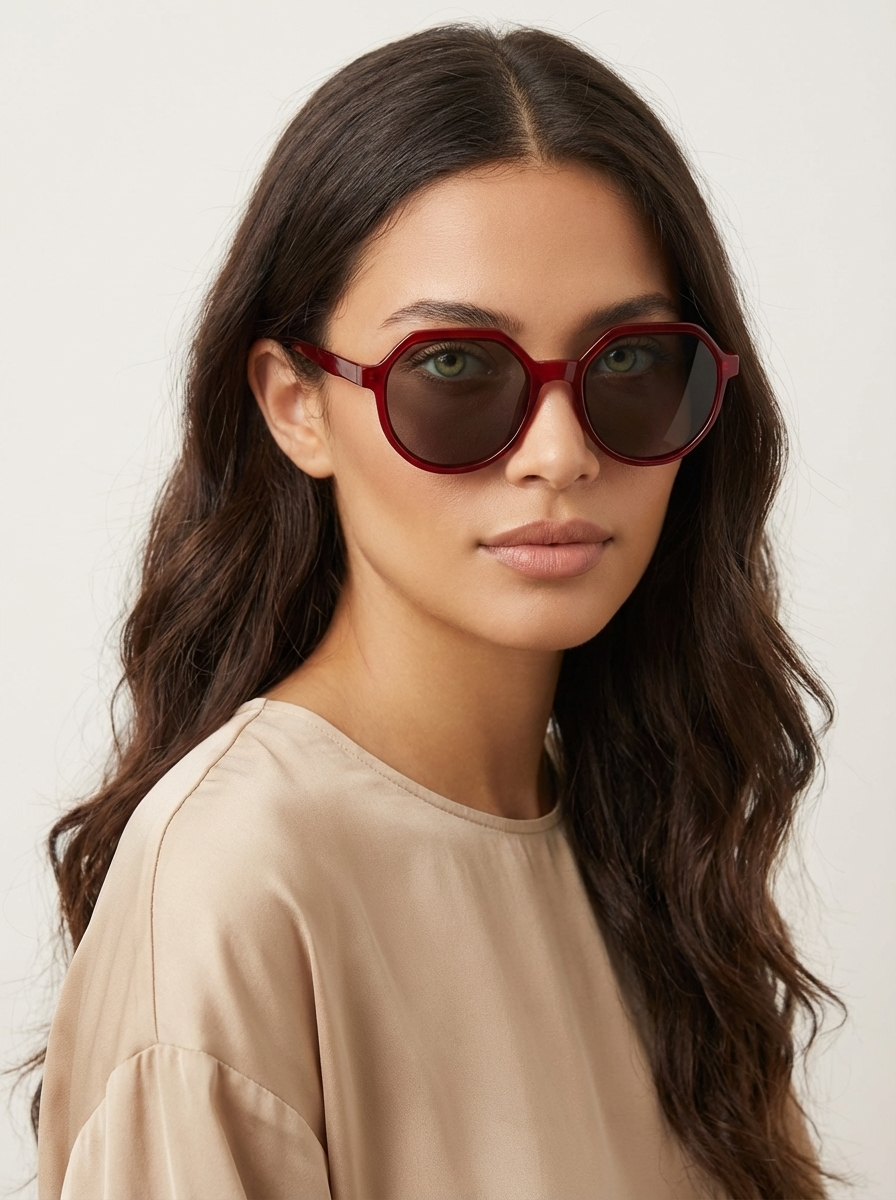 Geometrische oversized zonnebril dames – Eya