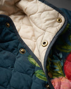 Gewatteerde jas blauw detail 2 Iris