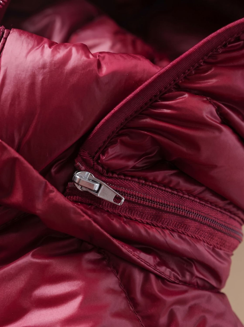 Gewatteerde winterjas detail 3 Senna
